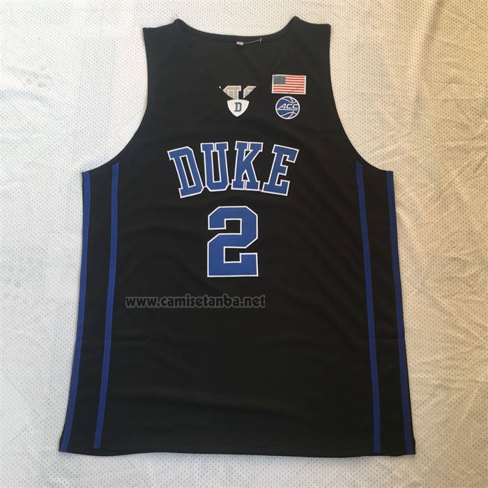 Camiseta NCAA Duke Blue Devils Cam Reddish Negro